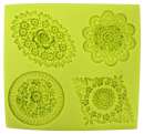 Medallion Set of 4 Silicone Mould